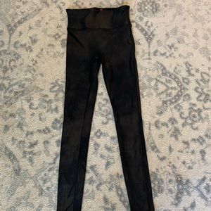 Spanx Faux Leather Leggings Black Medium